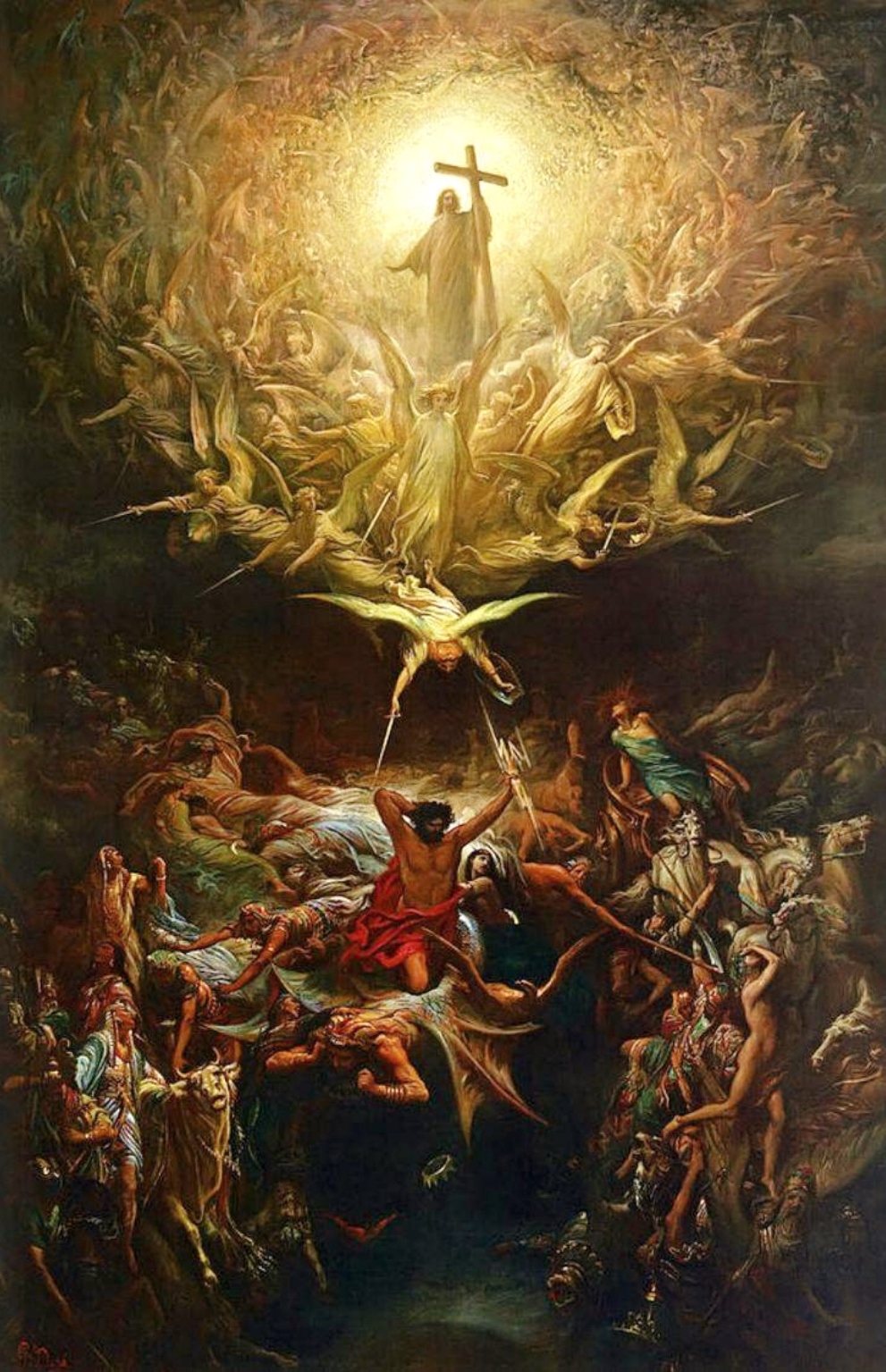 Gustave Doré, The Triumph Of Christianity Over Paganism, 1868?. (Image source: Wikipedia).